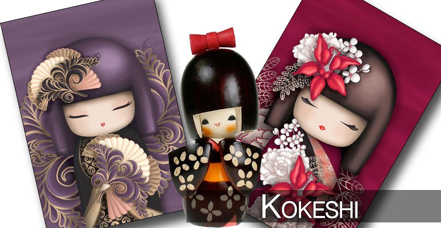 Kokeshi la poupée de bois Japonaise