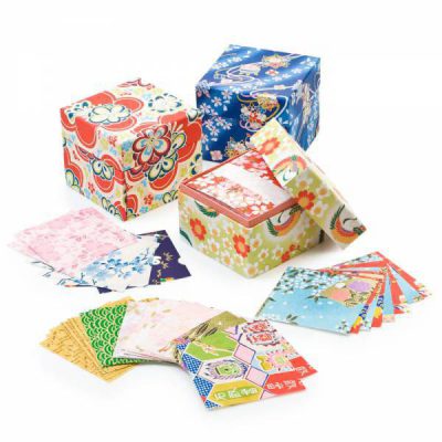 Boîte de papier Washi Origami