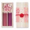Ensemble encens japonais fleurs de cerisiers avec support