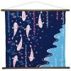 Grands supports pour toile japonaise suspendue