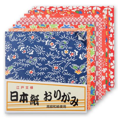 Paquet de papier origami japonais 40 feuilles moyennes