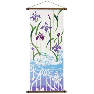 Serviette à main japonaise Iris violet Tenugui