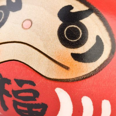 Daruma Kokeshi rouge porte bonheur