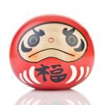 Daruma Kokeshi rouge porte bonheur