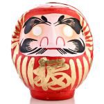 Poupée japonaise Daruma Rouge Dieu Chanceux