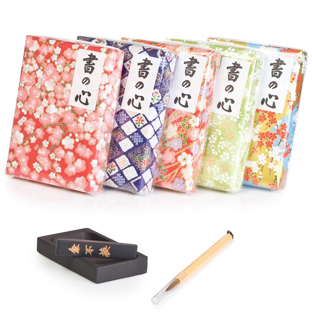 Set de calligraphie japonais papier Washi