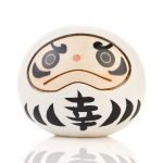 Daruma Kokeshi Bonheur Blanc