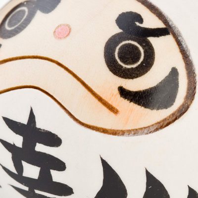 Daruma Kokeshi Bonheur Blanc