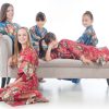 Kimono japonais rouge pour fille de 10 à 11 ans