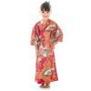 Kimono japonais de 6 à 7 ans rouge pour fille