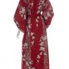 Kimono Yukata grande taille rouge fleur de cerisier