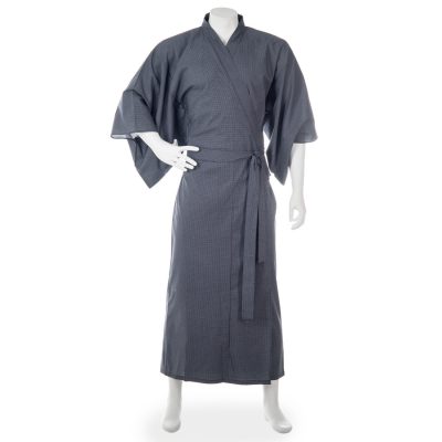 yukata japonais coton noir